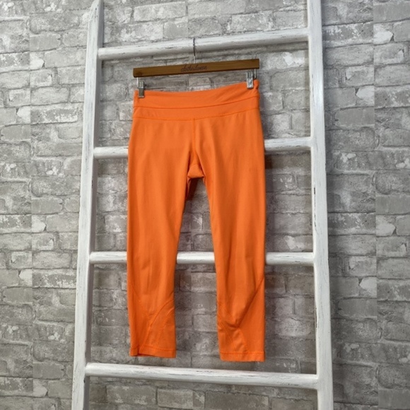 lululemon athletica Pants - Lululemon Inspire Crop Pizazz Orange Size 6